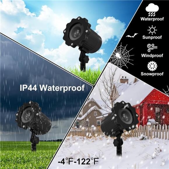 Halloween Projector Lights Outdoor Indoor Dynamic Ghost Skull Lights Decoration